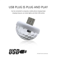 USB Disco Licht RGB Strobe Ball Mini Disco LED Lampe Umgebungs stern Licht für Auto Atmosphäre Adapter enthalten