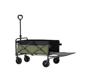 Customised Sturdy Portable Folding Wagon For Beach Camping Garden Collapsible Trolley