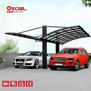 Abri de voiture double en métal en forme de Y à <span class=keywords><strong>prix</strong></span> d'usine, abri de voiture extérieur en aluminium pour <span class=keywords><strong>voitures</strong></span> et allées de stationnement - Product Image 1