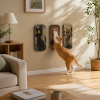 Tempat Tidur Kucing Ringan Custom Print Edisi Terbatas Berkualitas Tinggi, Kemasan Karton Bergelombang BB Ramah Lingkungan, Untuk Penggunaan Dalam Ruangan