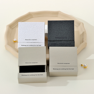 Custom Logo Sliding Drawer Square Jewelry Packaging <b>Box</b> Cardboard Paper Gift <b>Box</b> for <b>Earrings</b> Premium Jewelry <b>Box</b> - Product Image 4