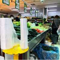 Sac d'emballage alimentaire en plastique HDPE de haute qualité, sacs en rouleau