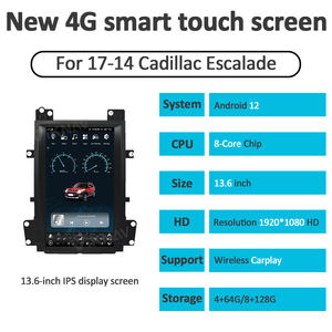 Navigation GPS à écran vertical pour <span class=keywords><strong>Cadillac</strong></span> Escalade 2007-2014 Android Auto Stereo autoradio lecteur multimédia unité principale 128GB - Product Image 2