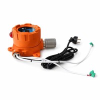 Détecteur de gaz autonome en alliage d'aluminium orange, détecteur de gaz combustible, analyseur de méthane et de propane, alarme sonore et lumineuse