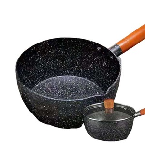 หม้อยูกิฮิระสไตล์ญี่ปุ่นขนาดเล็ก หม้อนมเคลือบกันติด พร้อมฝาปิด สำหรับทำบะหมี่ ซุป ใช้ได้กับเตาแม่เหล็กไฟฟ้าและเตาแก๊ส - Product Image 5