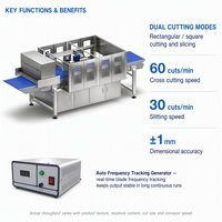 Machine de découpe automatique industrielle à ultrasons Wanlisonic, état neuf, pour gâteaux et pâtisseries