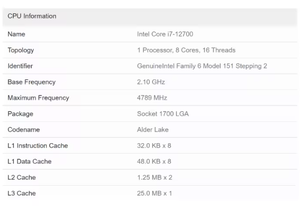 Bộ Vi Xử Lý I7 12700 Core I7 12th Gen 12 Lõi 2.1 Ghz 65W Máy Tính Để Bàn <span class=keywords><strong>CPU</strong></span> I7 12700 - Product Image 3