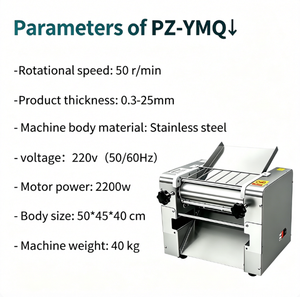 Máquina Laminadora de Masa de Alta Resistencia DZG para la Elaboración de Grandes Cantidades de Fideos y Láminas de Masa Tradicionales para <span class=keywords><strong>Pizza</strong></span> - Product Image 5