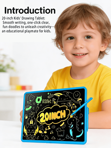 Tableta de Escritura LCD de Plástico de 20 Pulgadas para Niños, Pizarra de Dibujo para Niños y Niñas, Regalo para Niños Pequeños y Preescolares, Certificación CE, RoHS, CPC - Product Image 4