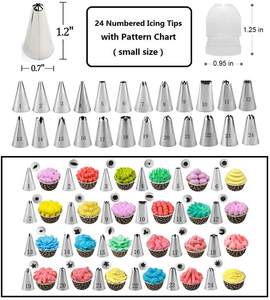 Ugelli per pasticceria in acciaio inossidabile 430 accessori per cucina pasticcere punte per decorare torte - Product Image 5