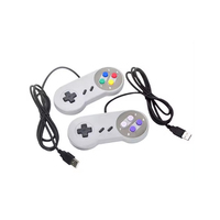 Joystick con Cable USB para Nintend SNES, Controlador de Juegos para Nintendo SNES, PC, MAC y Consola