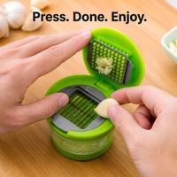Presse-ail 2 en 1 en acier inoxydable, hachoir et presse-ail professionnel, facile à utiliser, outil de cuisine professionnel