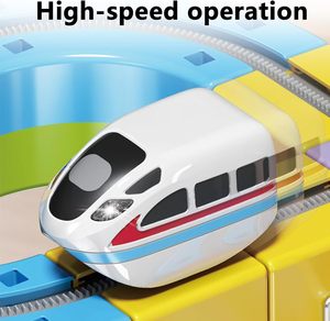 Circuit de course magique à assembler soi-même pour enfants, piste de course pour bébés, circuit de course électronique éducatif STEM, <span class=keywords><strong>train</strong></span> sur rail 3D, jouets en cube, vente en gros - Product Image 5