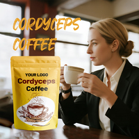 Mélange de café instantané au champignon Cordyceps naturel pour une boisson quotidienne décontractée