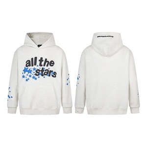 Sudadera con Capucha de Algodón Grueso para Hombre, Personalizable con Logotipo Bordado, 400 Gsm, Sudadera Oversize sin Cordones - Product Image 1