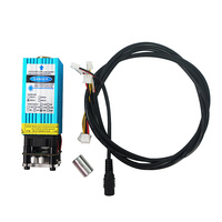 Diode Laser Module TTL PMW Contrôle Du Mixage 405NM 450NM Bleu Violet Laser pour Bureau Bois Laser Machine De Gravure DIY Utilisation 0.5W 10W