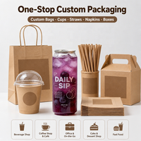 Bocaux en plastique de qualité alimentaire avec couvercle métallique 55 mm, logo personnalisé imprimé pour le stockage de collations, fruits, desserts, vente en gros