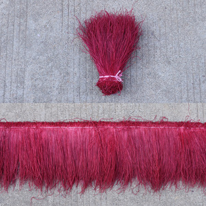 Plumas de fixation de mouches naturels blanchis teints 6-8 pouces plume de paon herl enfilées pour plume de pêche - Product Image 3