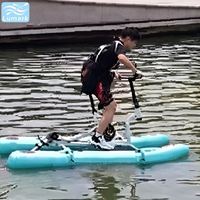 Tapis flottant SUP plat grand format pour une personne, à faible résistance, facile à ranger, idéal pour les centres de villégiature, de la marque Lumark, fabriqué en Chine.