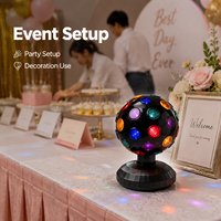 Lumière décorative LED à piles avec interrupteur pour boule disco, idéale pour les cadeaux de fête et les événements festifs