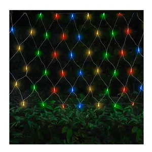 Outdoor waterproof wedding led party birthday wall backyard mesh fairy string lights decoration