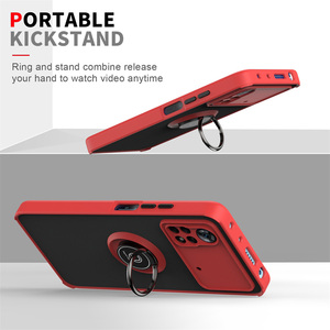 Per Xiaomi Redmi Turbo 3 K50 Note da gioco 11T <span class=keywords><strong>Pro</strong></span> po X5 F6 M4 <span class=keywords><strong>X3</strong></span> <span class=keywords><strong>Pro</strong></span> NFC M5 F4 GT <span class=keywords><strong>Cover</strong></span> opaca custodia posteriore ibrida con anello - Product Image 3