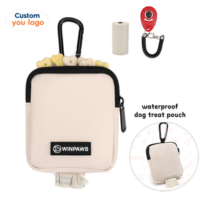 Custom Custom Cane trattare sacchetto impermeabile per alimenti per animali domestici contenitore Doggy dolcetti borsa con sacchetto di cacca Dispenser trattare e cacca Bag accessori per cani - Product Image 1