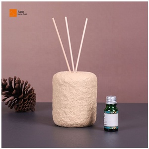 Hot Bán Tùy Chỉnh 200Ml Bê Tông Màu Be Nhựa Lót Chai Đa-Hương Thơm Hương Liệu Thanh Làm Mát Không Khí Reed Khuếch Tán Bộ - Product Image 1