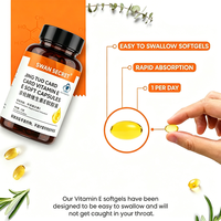 Capsules de vitamine E en gros, supplément nutritionnel naturel, 400 UI, prix fabricant