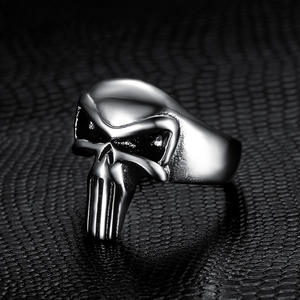 Anillos de Moda de Joyería Fina al por Mayor con Diseño de Calavera de Película y Televisión, Punisher, para Hombres y Mujeres - Product Image 3