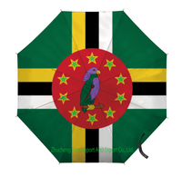 Paraguas plegable con bandera de Granada, apertura y cierre automático, compacto, portátil, grande, para lluvia, sol, protección UV, resistente al viento