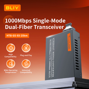 Convertidor de Medios Gigabit Ethernet 10/100/1000M RJ45 a 1000Base X SC, Conversor de Fibra Óptica, Conversión de Señal - Product Image 1