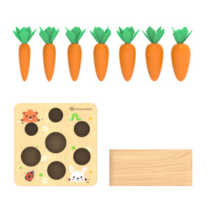 Goryeobaby in legno 0.5 giocattolo fatto da te gioco educativo di carote per 2-5 anni ragazzi e ragazze - Product Image 4