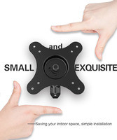 Support tv pivotant et rotatif, petit moniteur inclinable, montage mural