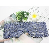 Faux-yeux refroidissants bleu en cristal Sodalite, soin du visage, accessoire de beauté pour les yeux, Sodalite bleue, vente en gros, vente en gros