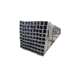 Fábrica de Tianjin 2,5 pulgadas 6 pulgadas Tubo cuadrado de acero galvanizado 40x40 Caja cuadrada recubierta de zinc