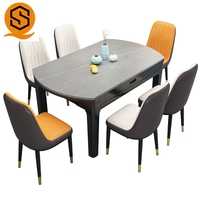 Ensemble de table à manger au design moderne, table basse, tables et chaises pour centre commercial, restaurant, magasin