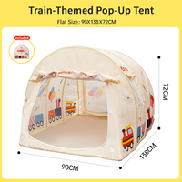 Tente de jeu pour enfants Kenpuaz, type tube monocouche, structure en acier, tissu polyester, utilisation en intérieur, unisexe, couleur neutre pour tout-petits