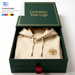 Caja de Regalo de Papel Rígido Magnética Plegable de Lujo, Impresa con Logotipo Personalizado, de Cuatro Colores, Hecha con Materiales Reciclados, para Pantalones y Ropa, Venta al Por Mayor - Product Image 1