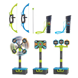 Lot de 2 arcs et flèches pour enfants, arcs lumineux à LED, ensemble de tir à l'arc avec flèches à ventouse, cibles, jeux de sport d'intérieur et d'extérieur - Product Image 3