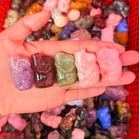 Vente en gros de crânes d'animaux miniatures sculptés en quartz, pierres précieuses naturelles de haute qualité, pour la guérison énergétique et le Feng Shui