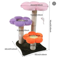 Arbre à chat personnalisé en sisal écologique, grande tour pour chat avec hamac intégré et poteaux à gratter, hautes perchoirs pour le jeu