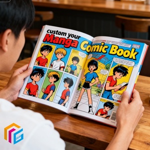Stampa Personalizzata a Colori di Fumetti e Libri <span class=keywords><strong>Manga</strong></span> con Carta Patinata/Offset, Rilegatura Perfetta - Product Image 1