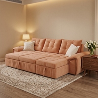 Klappbares Schlafsofa Push-Pull für Kleine Familien Multifunktionales 1,5M Modernes Schlafsofa