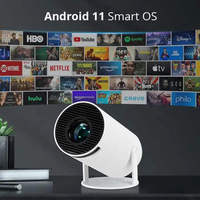 Nuevo Precio HY300 Mini Proyector Inteligente Portátil Android 11, 200 Lúmenes, con Altavoz Integrado, Proyector de Techo para Cine en Casa