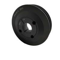 Pulley Sabuk V 2 Alur Berbentuk Tirus dari Baja Tempa Kekuatan Tinggi untuk Mesin Pertukangan Kayu Penggerak Tenaga