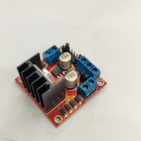L298N papan Drive elektronik DC 2 arah, modul papan Driver 5A Chip asli