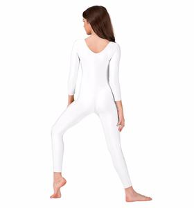 DUA2001 Combinaisons à manches longues pour filles, unitard de danse noir, unitard de gymnastique à col rond, combinaisons en spandex unisexes, costumes pour enfants - Product Image 3