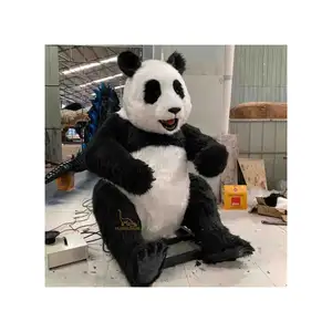 Animatronic Animals Realistic Animatronic Life Panda 3D Realistic Animals Panda Model Eating Bamboo