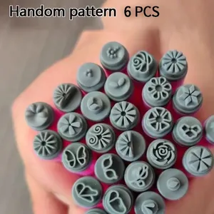 ชุดปากกาปั๊มลายเล็บมืออาชีพ 6/10 ชิ้น พร้อมแม่แบบลายเล็บ DIY สำหรับผู้หญิง อุปกรณ์ปิดผนึกปากกา ที่วางปากกาแบบเปลี่ยนได้ - Product Image 1